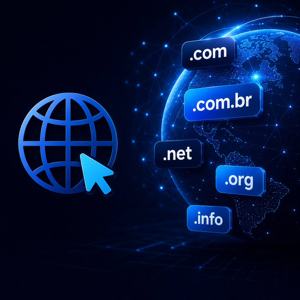 Registro de Domínios Nacionais e Internacionais